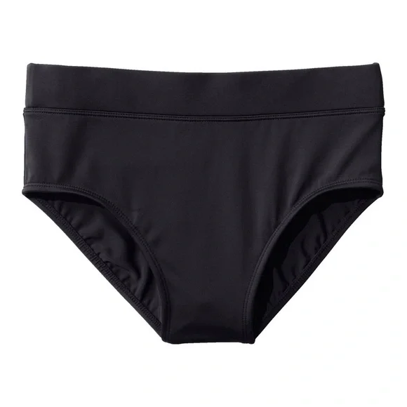 NWT L.L. Bean Women's BeanSport Swimwear, Mid-Rise Brief in black size 6 - Picture 7 of 7